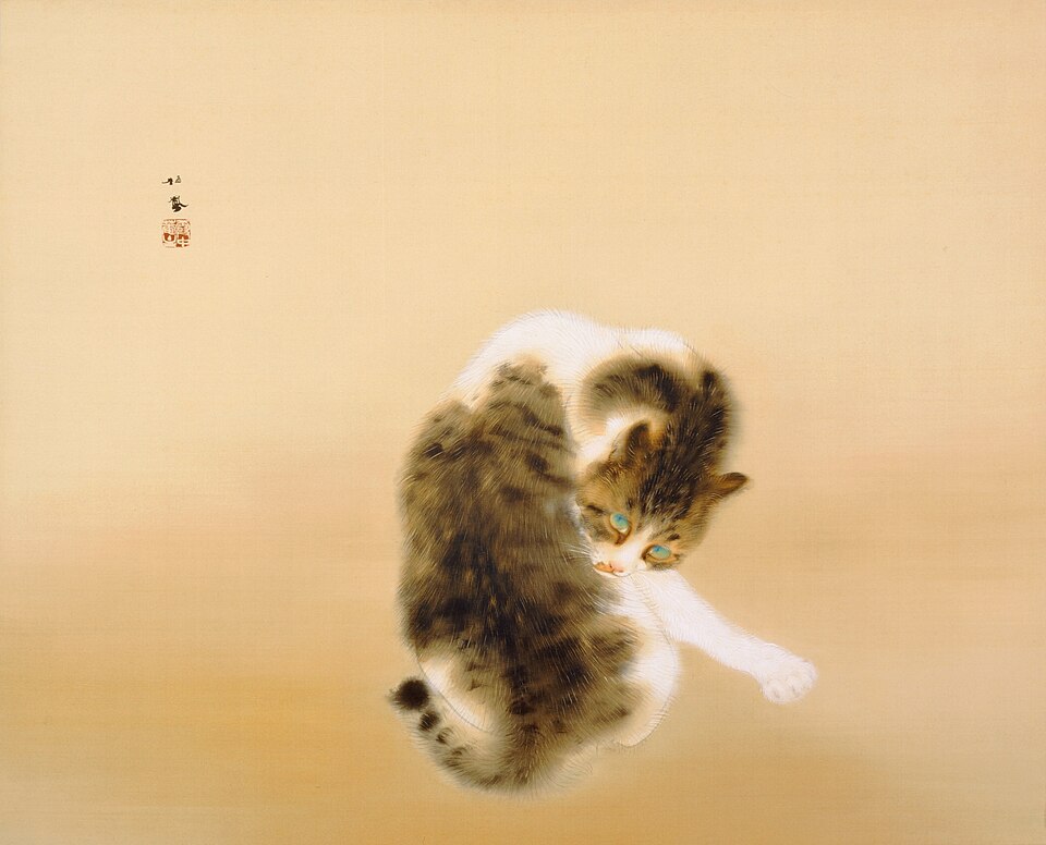 班猫(竹内栖鳳)