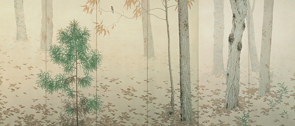 落葉(菱田春草)